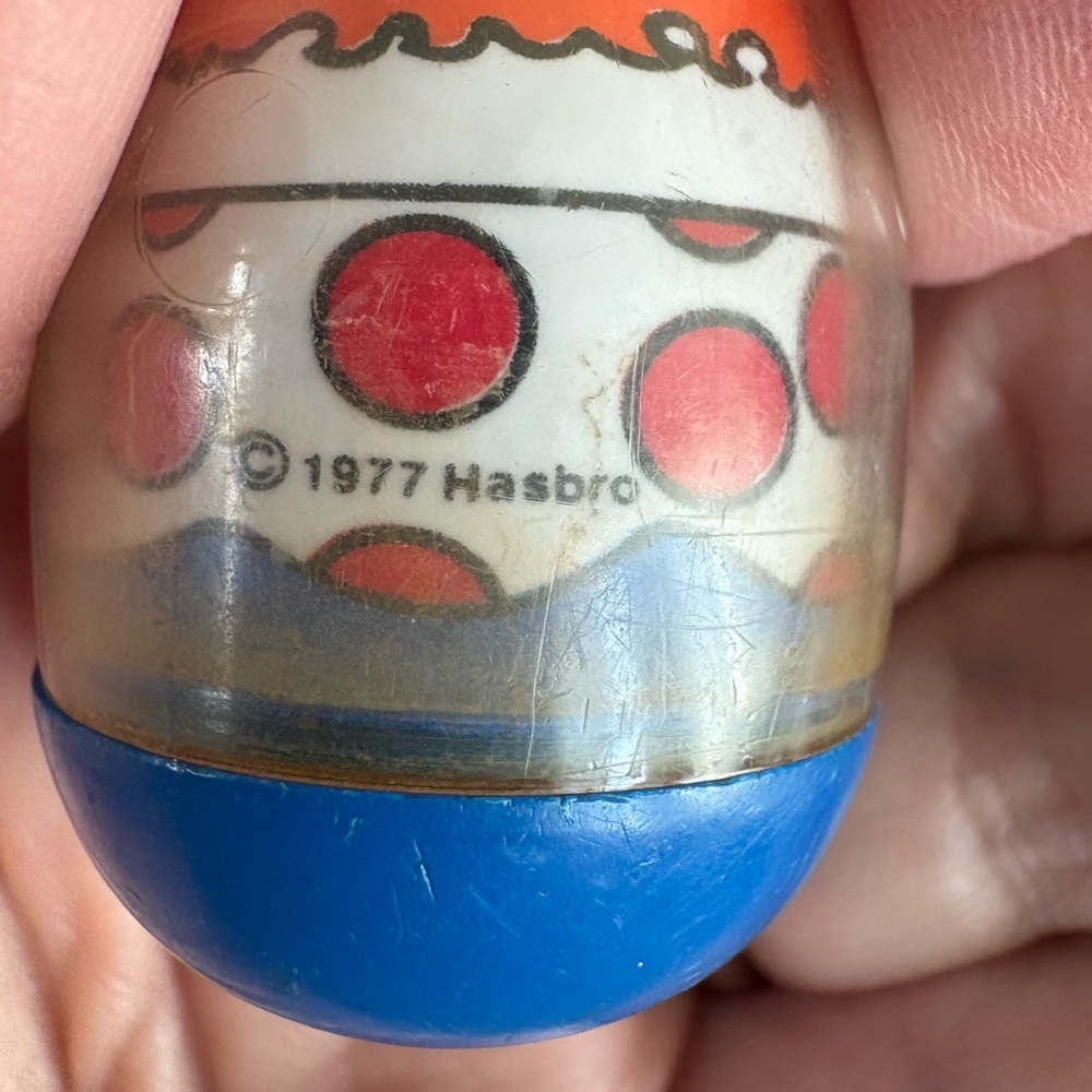 Vintage 1977 HASBRO Weeble Wobble Circus Clown & Circus Ringmaster - Picture 3 of 4